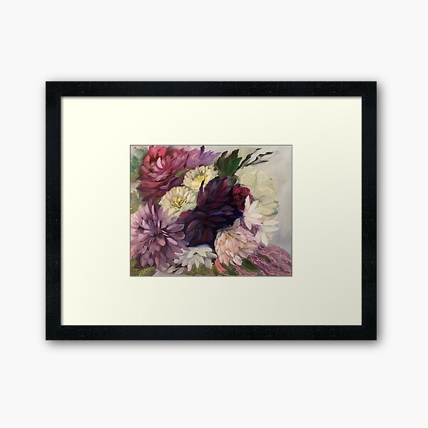 Fall Bridal Bouquet Framed Art Print