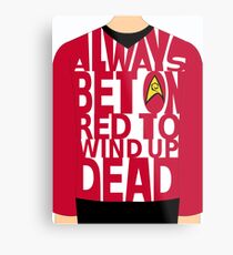 Always bet on red Metal Print