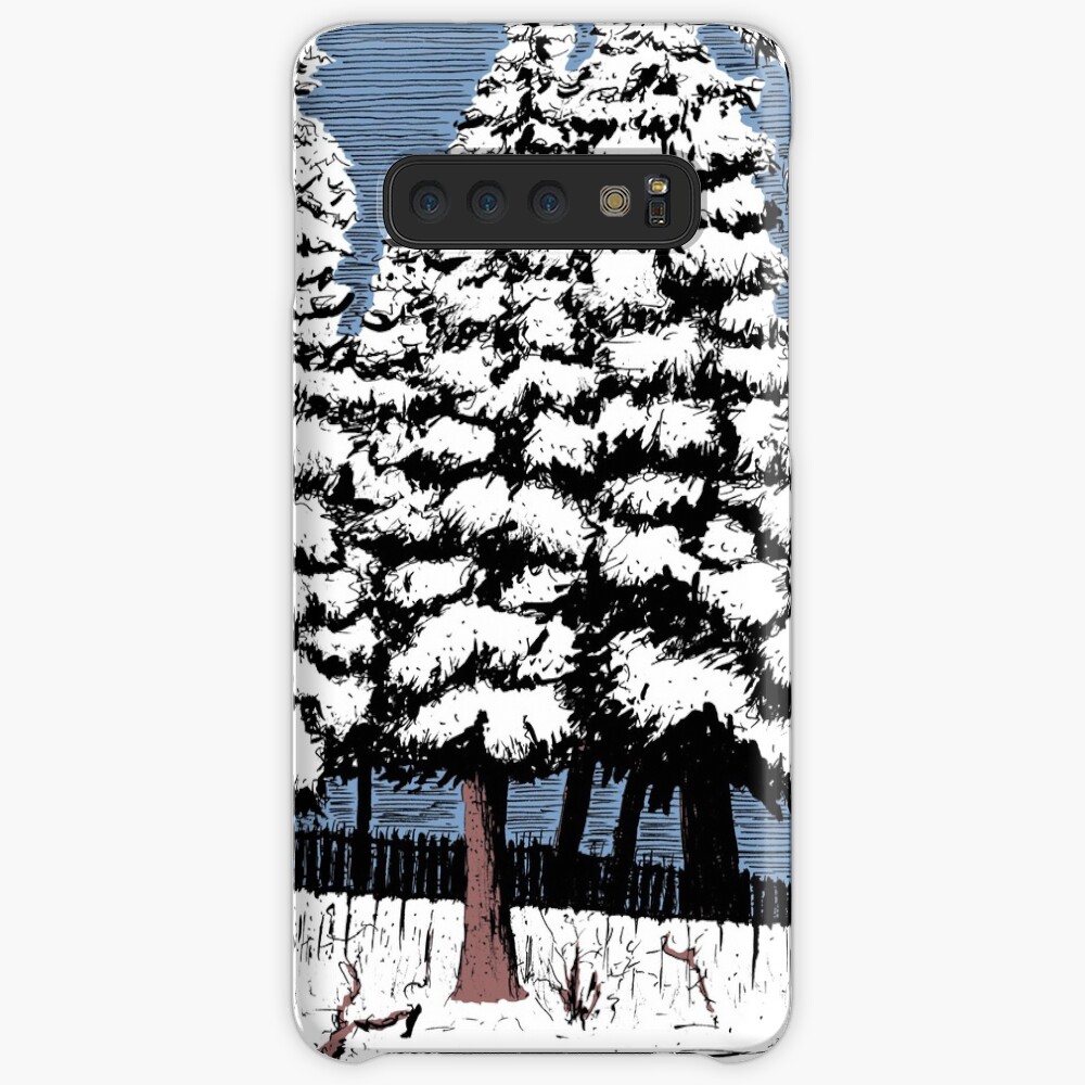 Backyard Snowfall Case & Skin for Samsung Galaxy