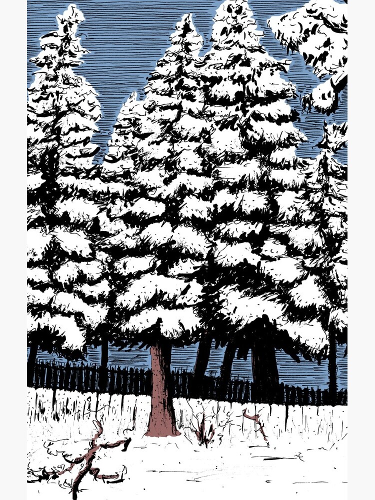 Backyard Snowfall by JaredManninen