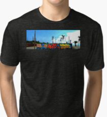 Graffiti Art in Playa Zicatela Tri-blend T-Shirt