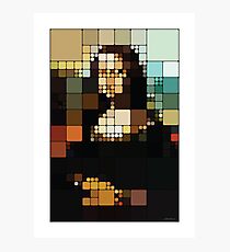 Monalisa Pixelated Photographic Print