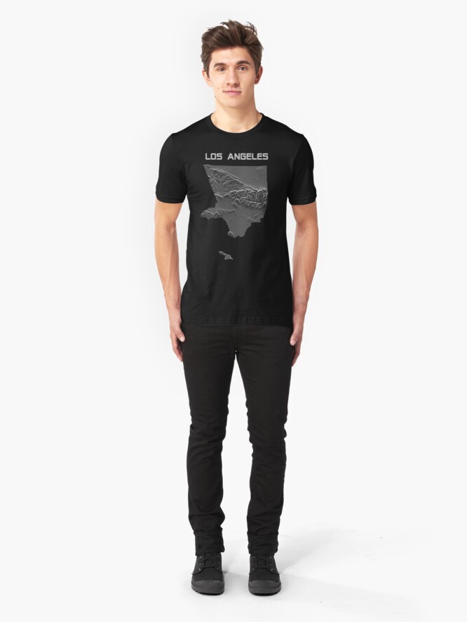 Alternate view of Unknown Elevations - Los Angeles Slim Fit T-Shirt