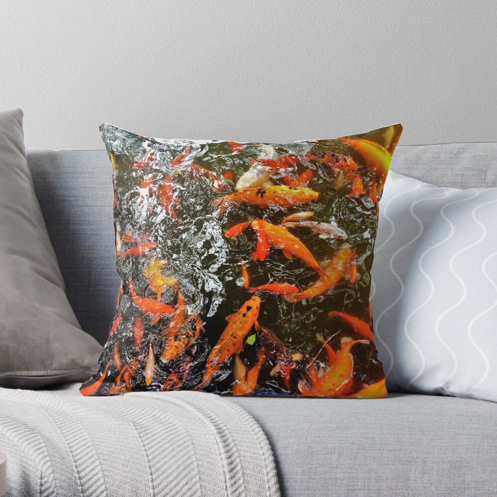 Koi Throw Pillow