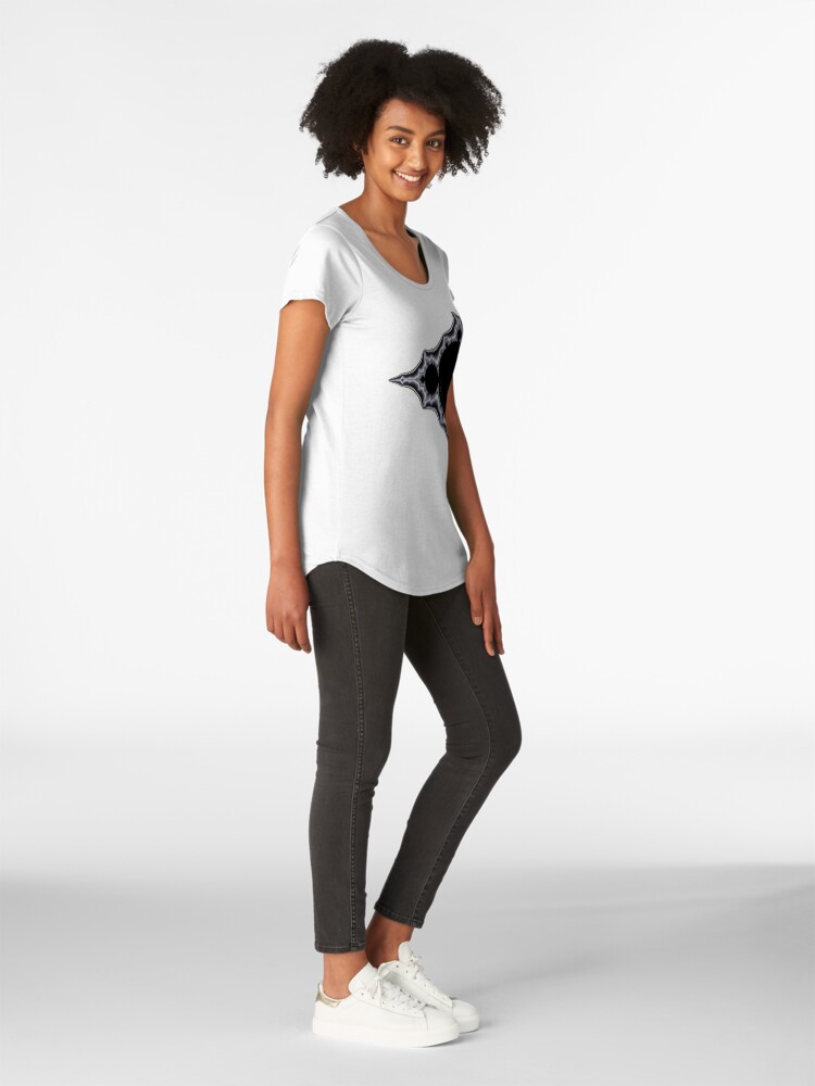 Alternate view of Monochrome Mandelbrot 20190430-004 Premium Scoop T-Shirt