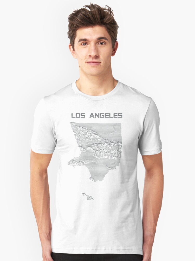 Alternate view of Unknown Elevations - Los Angeles (grey) Slim Fit T-Shirt