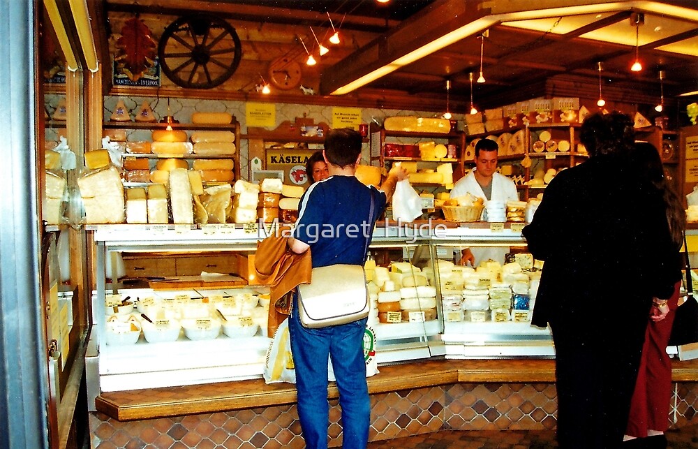 "Cheese shop, Nachmarkt, Vienna, Austria" by Margaret Hyde Redbubble