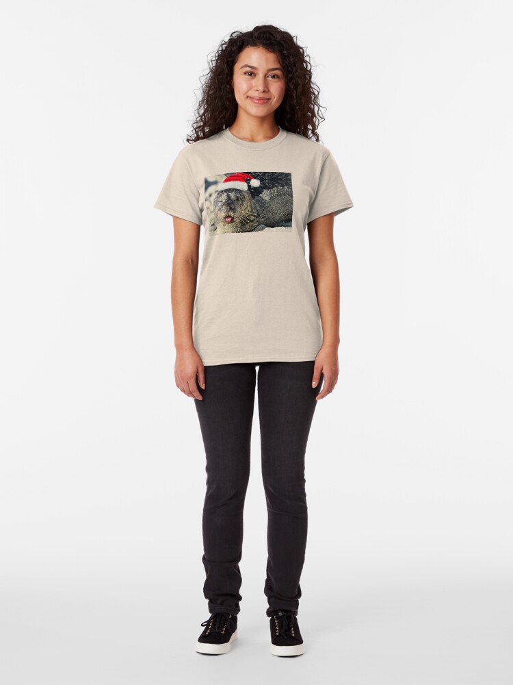 Alternate view of Holiday Harbor Seal Classic T-Shirt