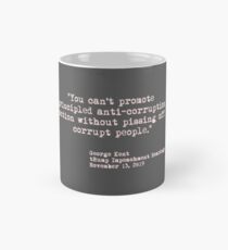 Kent Corruption Quote from Impeachment Hearings - pink Classic Mug