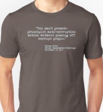 Kent Corruption Quote from Impeachment Hearings - ice blue Slim Fit T-Shirt