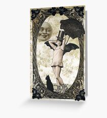 Halloween Moonlight Stroll Greeting Card