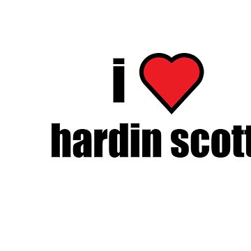 I Love Hardin Scottt Sticker for Sale by lilyyysdesigns