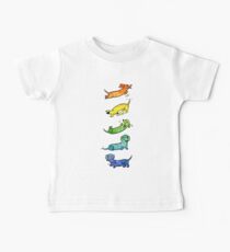 Watercolor Dachshunds Baby Tee