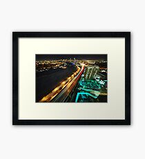 Boston University Nightscape Stuvi II Framed Print
