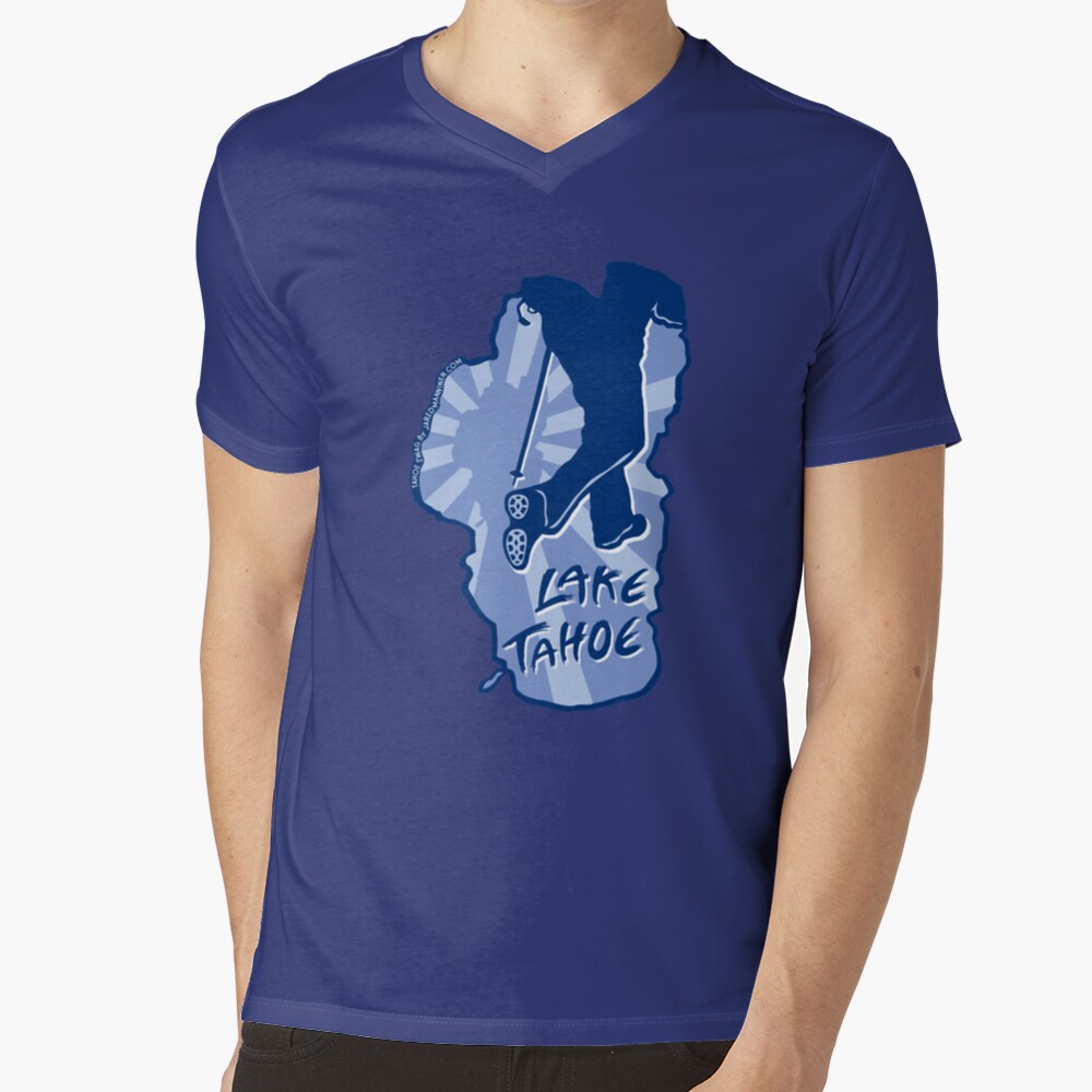 Hike Lake Tahoe V-Neck T-Shirt