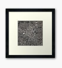 Birmingham map Framed Print