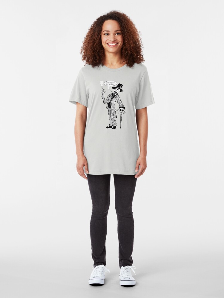 Alternate view of Contemplative Skeleton: Tuxedo Slim Fit T-Shirt