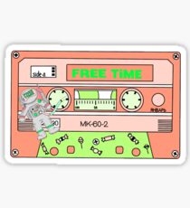 free time casette Sticker