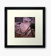 back alley, siem reap, cambodia Framed Print