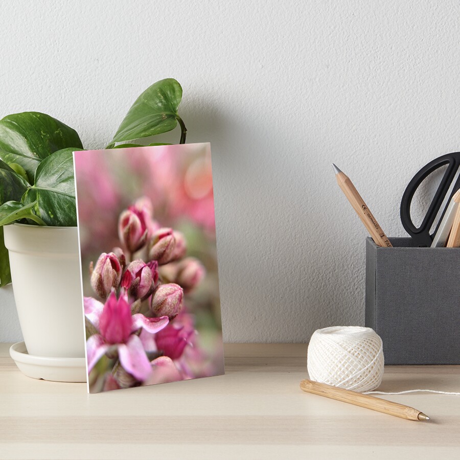 Cluster Buds Art Board Print
