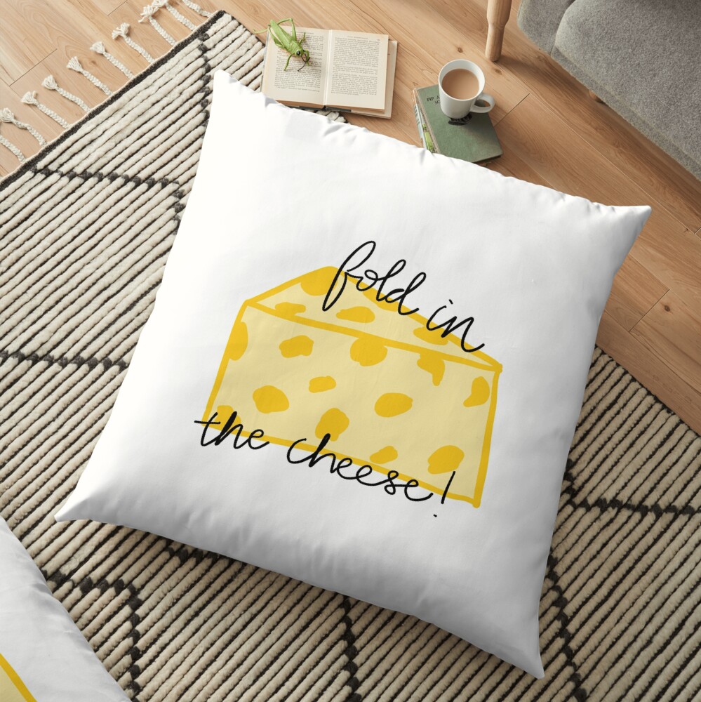 Fold in the Cheese! Floor Pillow