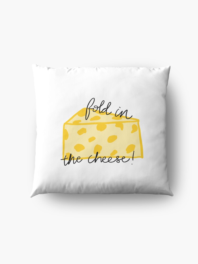 Alternate view of Fold in the Cheese! Floor Pillow