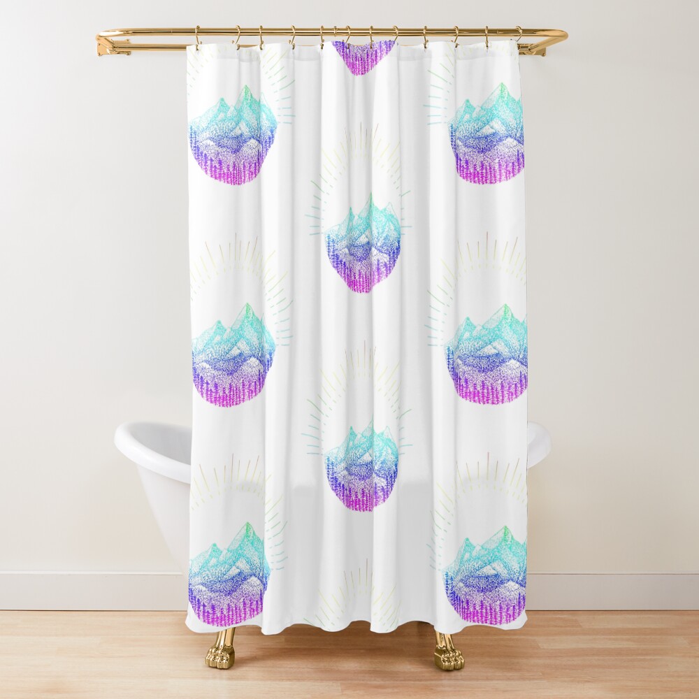 Freeze Gradient Shower Curtain