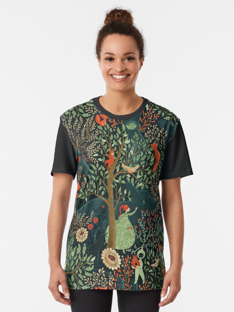 Alternate view of Whimsical Wonderland Graphic T-Shirt