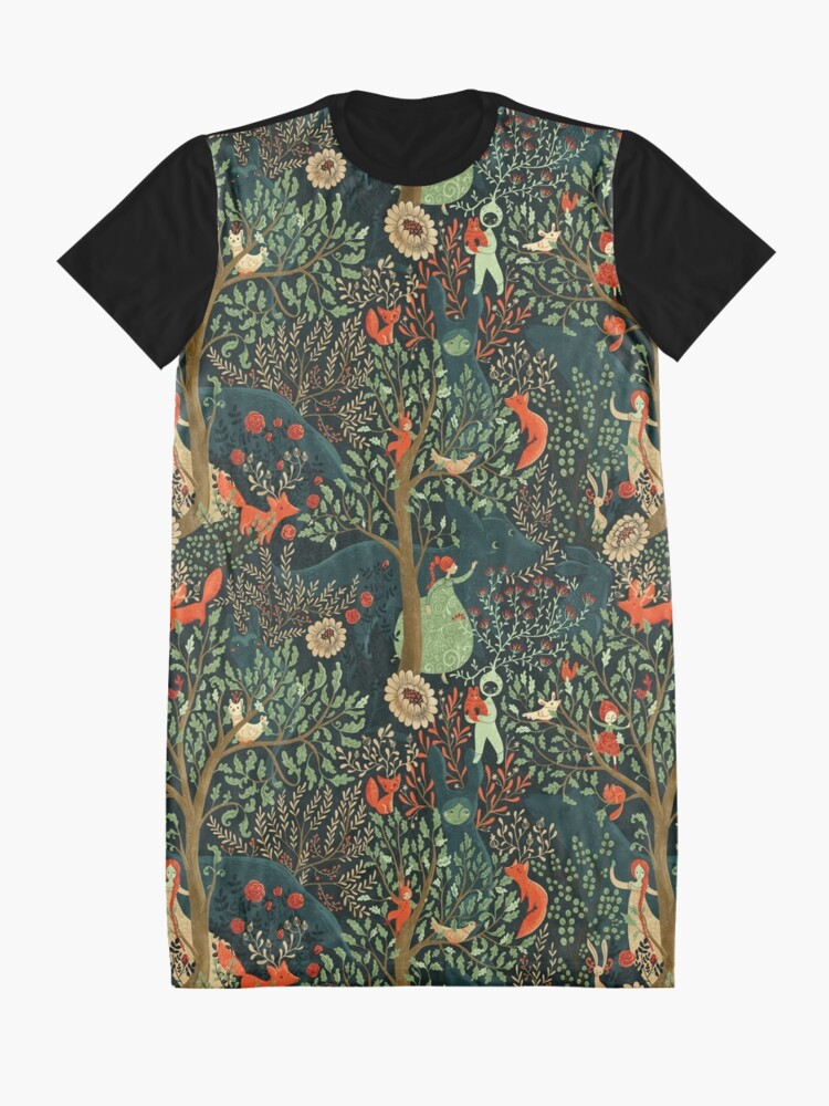 Alternate view of Whimsical Wonderland Graphic T-Shirt Dress