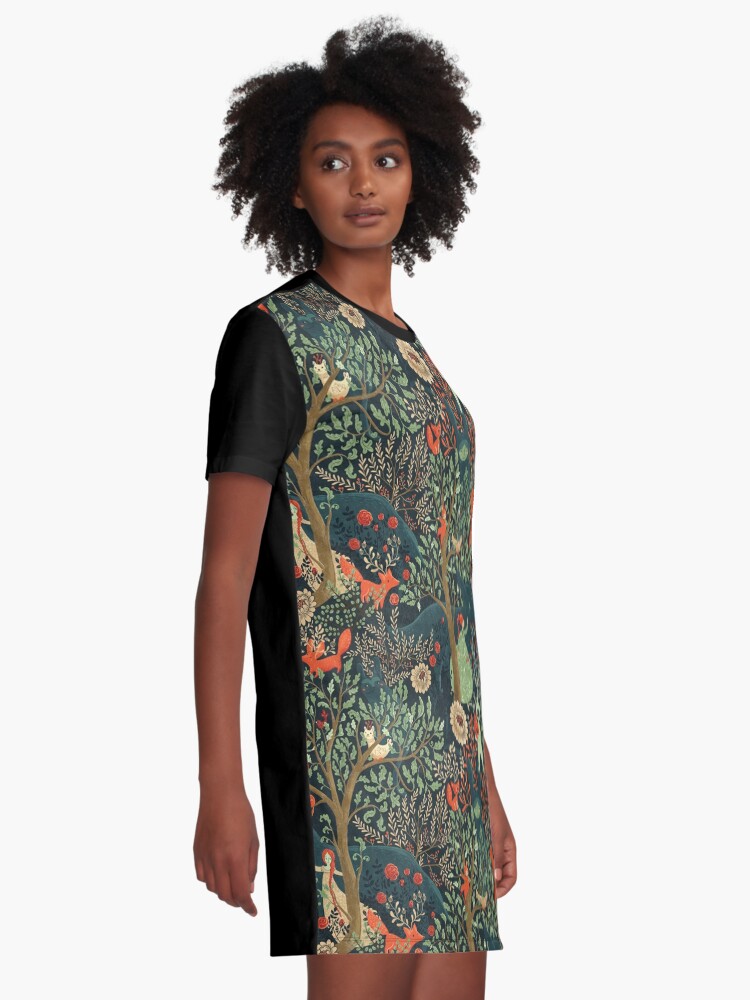 Alternate view of Whimsical Wonderland Graphic T-Shirt Dress