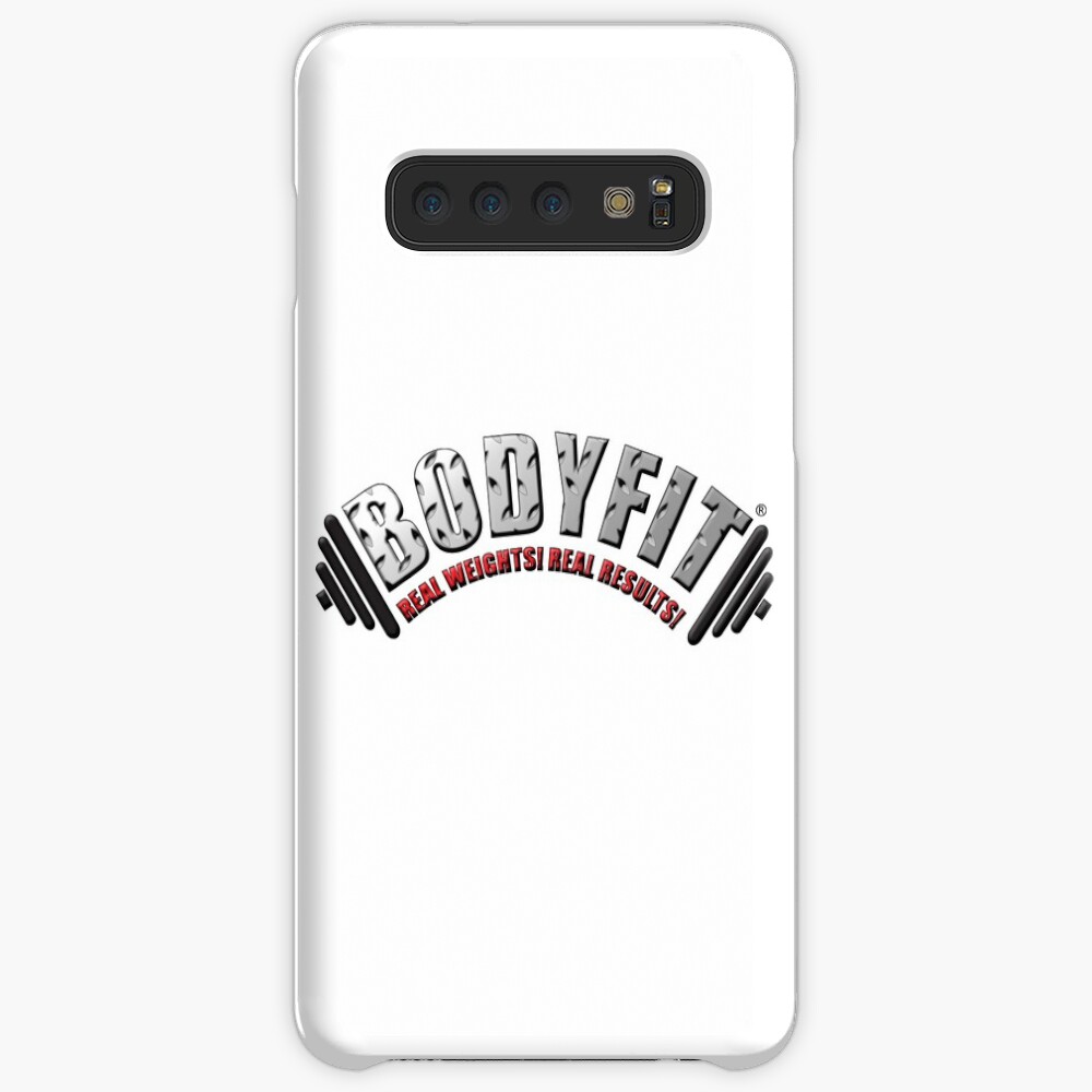 BODYFIT Diamond Plate Real Weights Real Results Logo Case & Skin for Samsung Galaxy