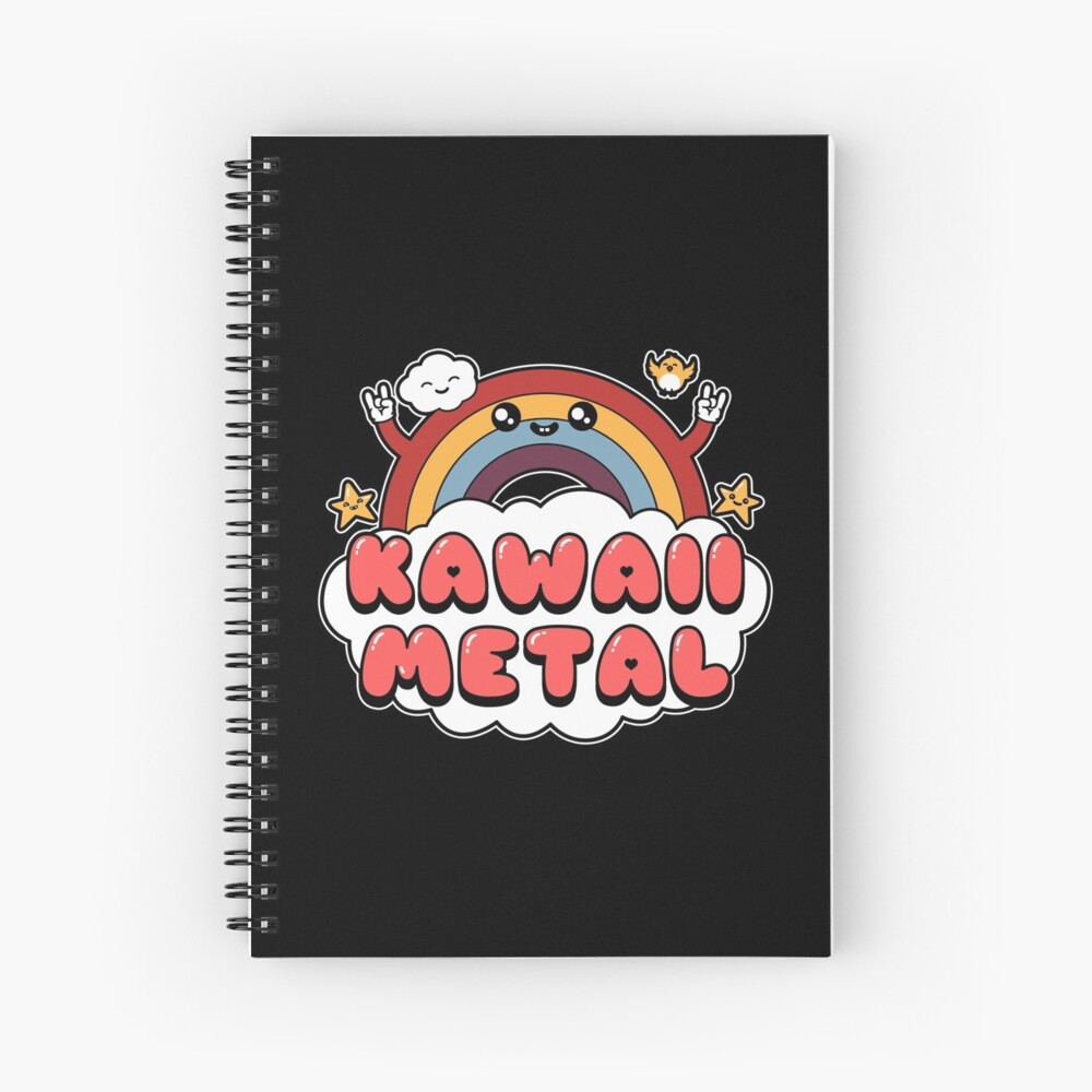 Kawaii Metal Spiral Notebook
