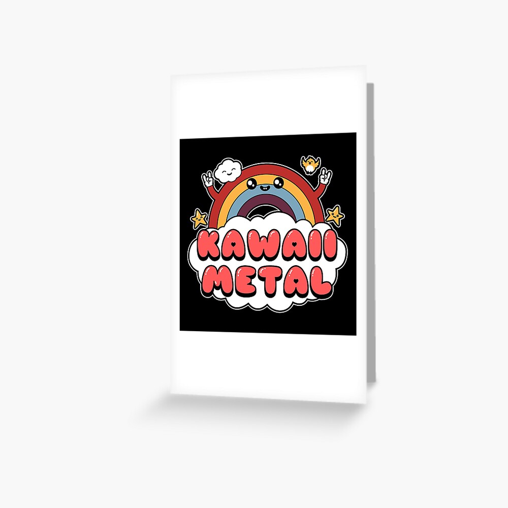 Kawaii Metal Greeting Card