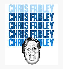 Chris Farley Nostalgia Happy face Graphic Photographic Print