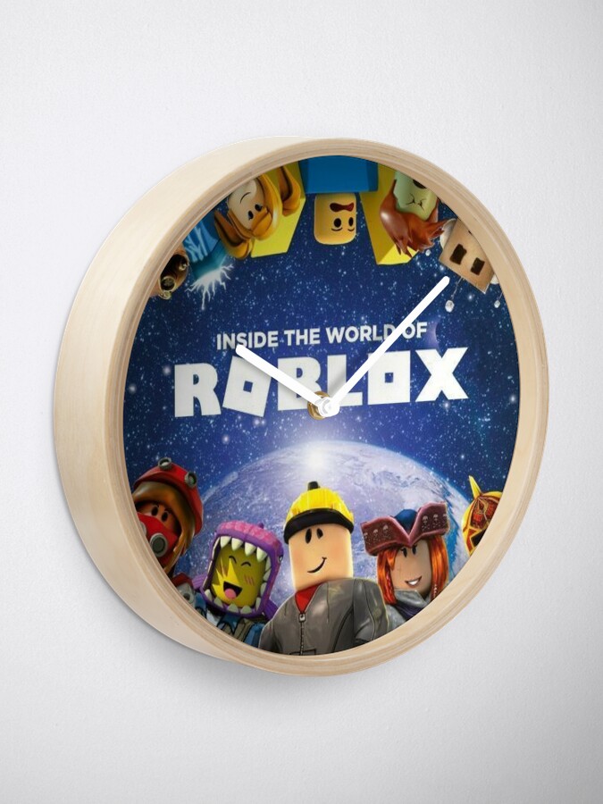Inside The World Of Roblox Games Clock By Best5trading Redbubble - roblox logo swap meme caseskin for samsung galaxy by glyphz
