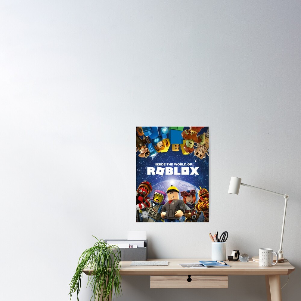 Inside The World Of Roblox Games Poster By Best5trading Redbubble - the world of roblox games city sticker by best5trading redbubble