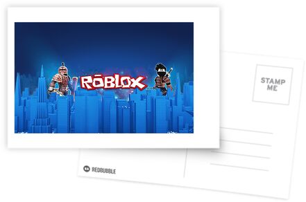 Roblox Games Blue Postcard By Best5trading Redbubble - blue led roblox logo