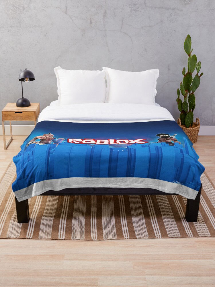 Roblox Games Blue Throw Blanket By Best5trading Redbubble - blue skirt roblox