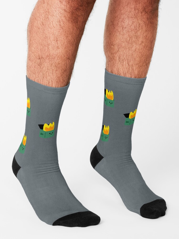 Alternate view of Happy Dumpster Fire Socks