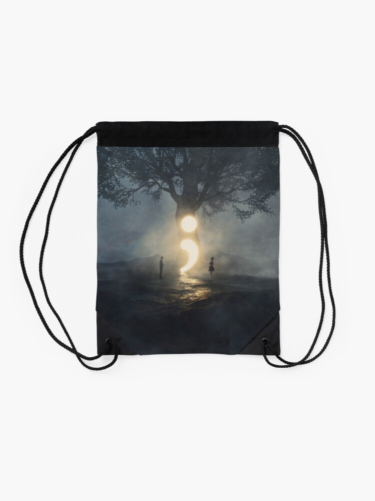Alternate view of Semicolon - Cont;nue Drawstring Bag