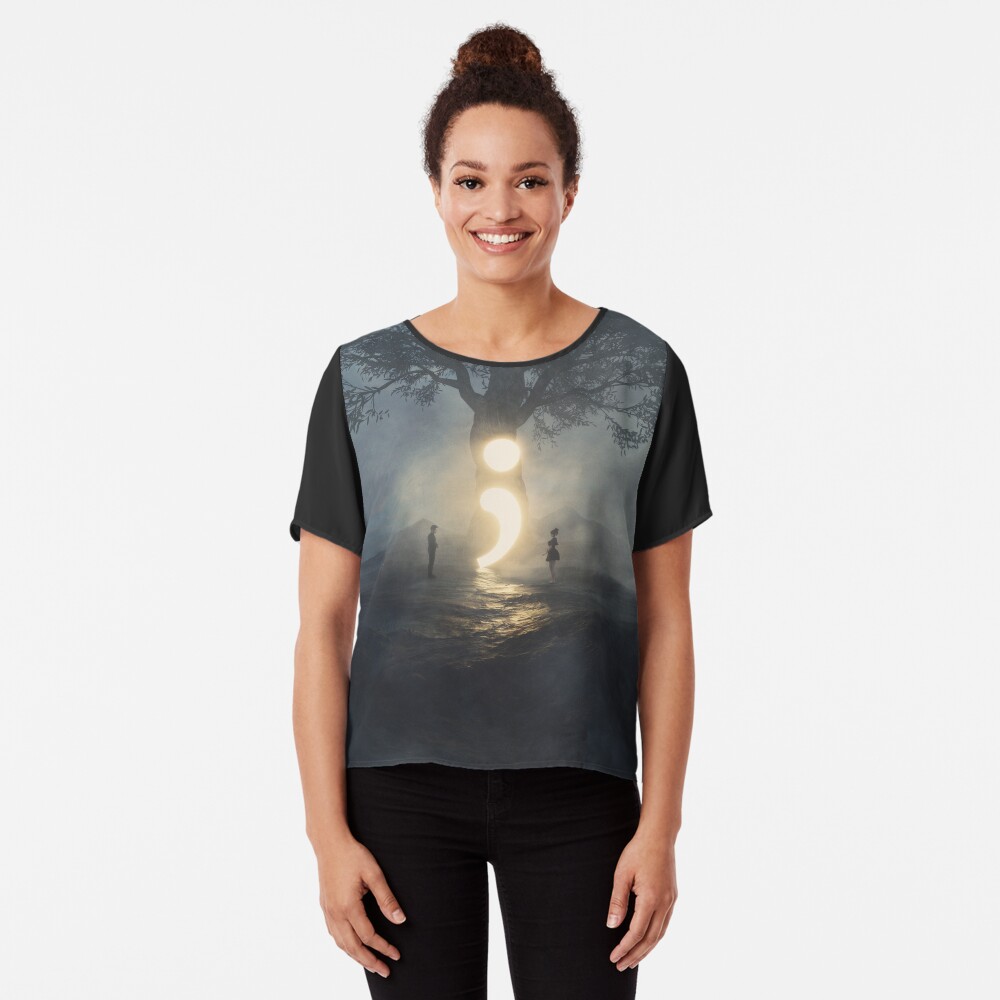 Semicolon - Cont;nue Chiffon Top