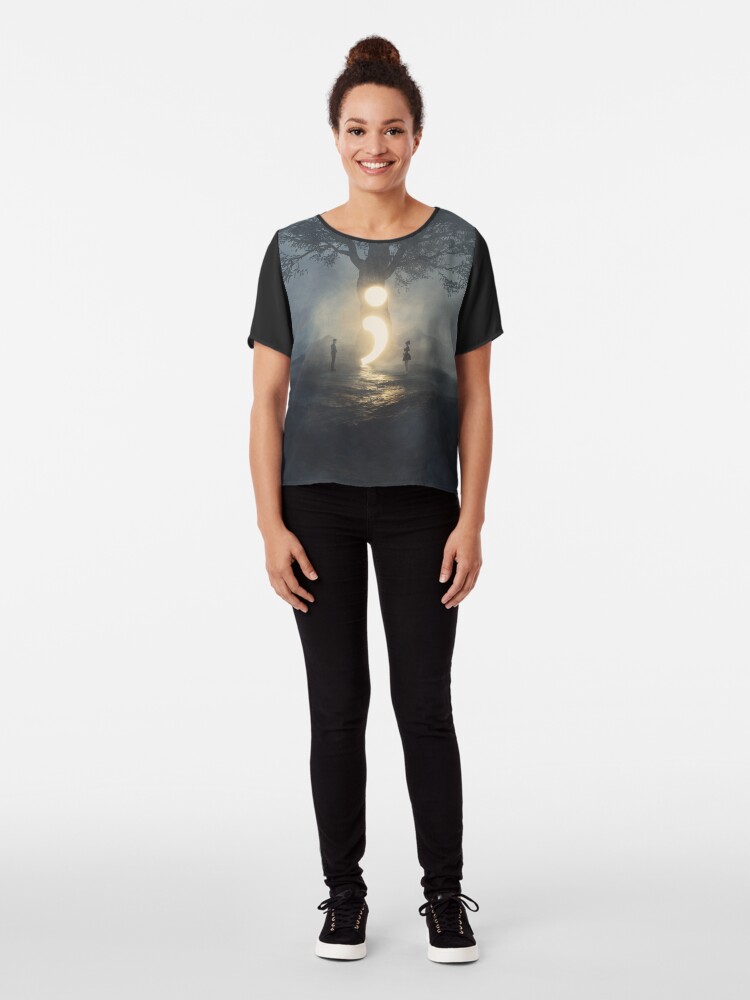 Alternate view of Semicolon - Cont;nue Chiffon Top