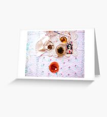 Taking Tea Greeting Card