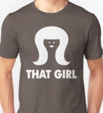 THAT GIRL (White) Slim Fit T-Shirt