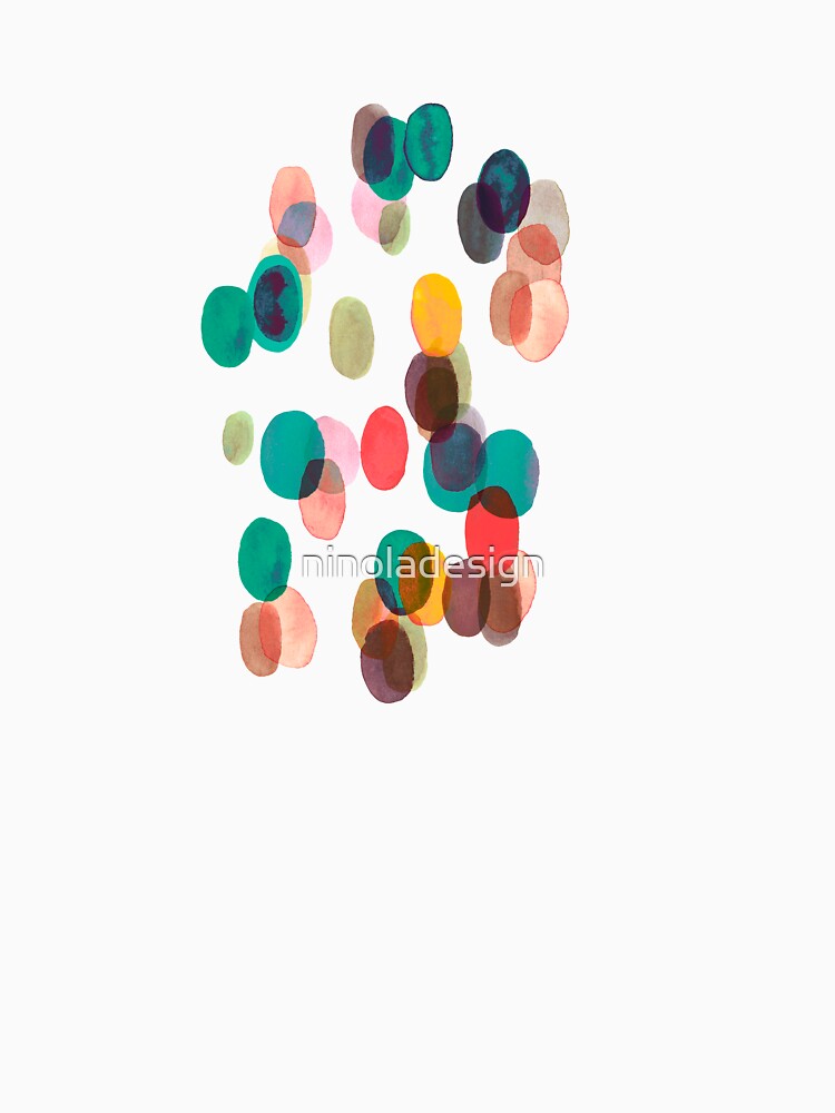 Tropical rain dots - Orange green yellow by ninoladesign