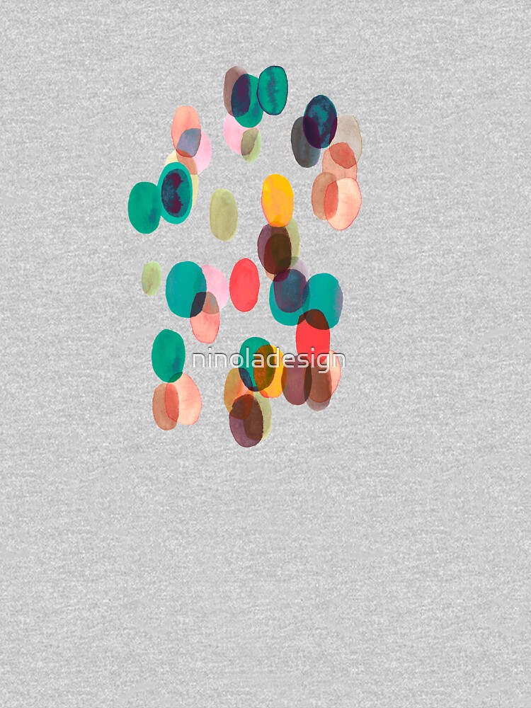Tropical rain dots - Orange green yellow by ninoladesign