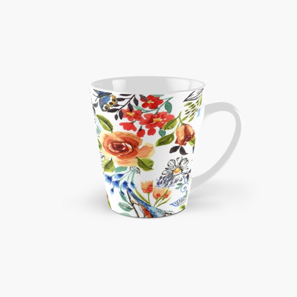 Garden bird design from an original watercolor painting Tall Mug