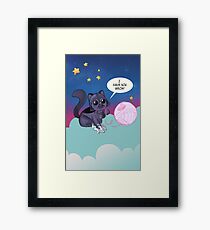 Darth Kitty Framed Print