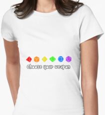 Choose your Weapon (Rainbow) Women's Fitted T-Shirt