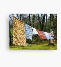 How to Dry an American Quilt Canvas Print